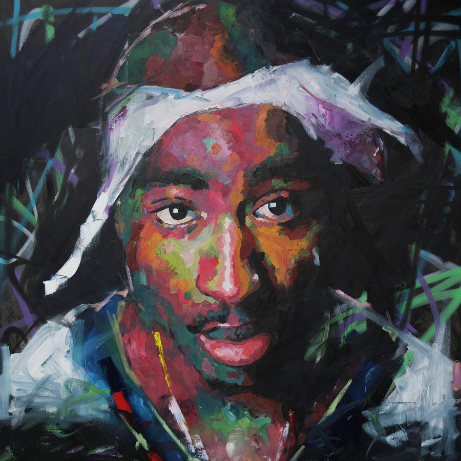 Tupac Shakur Painting by Richard Day