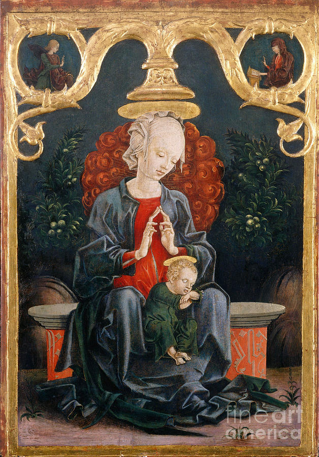 Tura, Madonna And Child Painting by Granger
