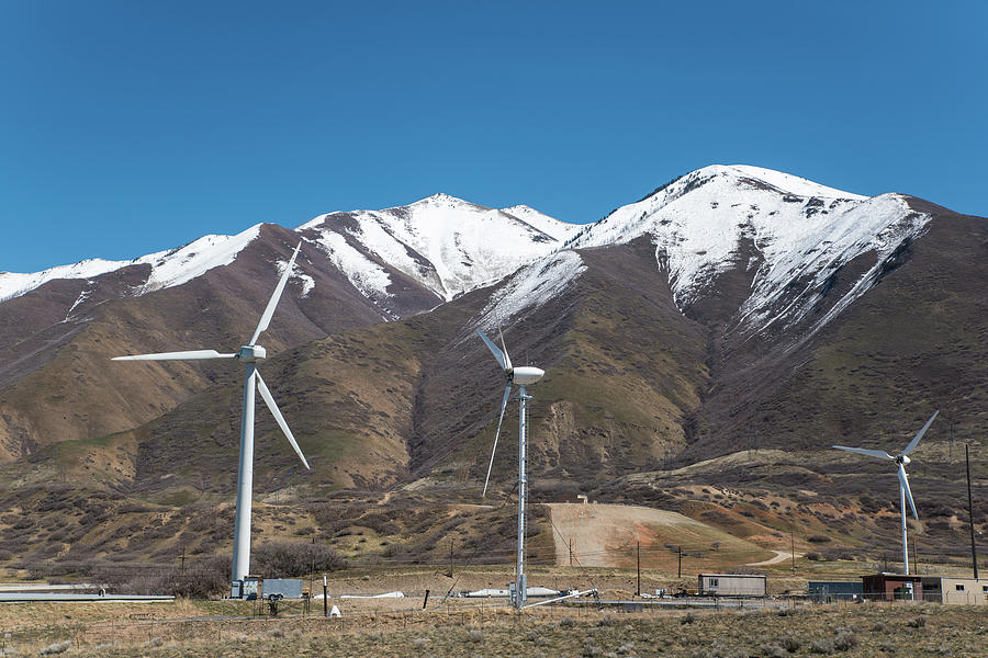 Turbines On The Wasatch Front Photograph by Tom Cochran