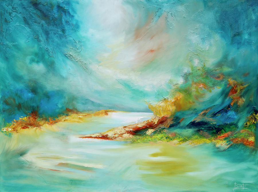 Turbulence Painting by Bente Hansen