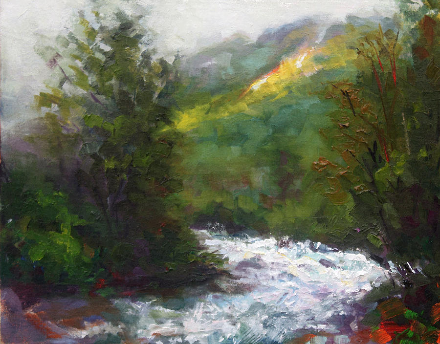 Mountain Painting - Turbulence by Talya Johnson