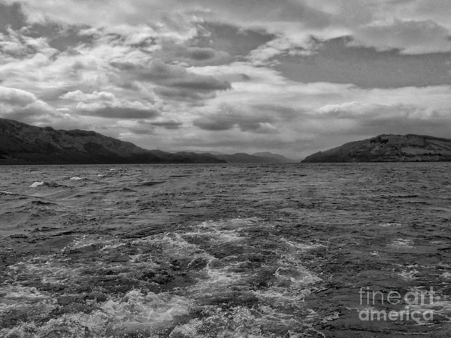 Turbulent Loch Ness in Monochrome 2 Photograph by Joan-Violet Stretch