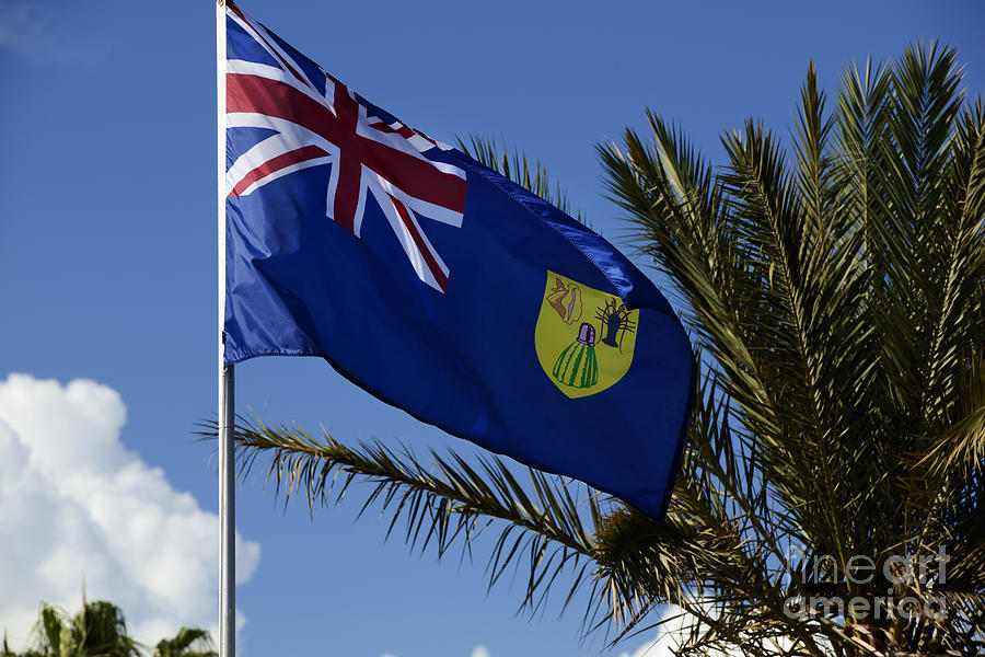 Turk - Caicos Flag Photograph by Anthony Totah