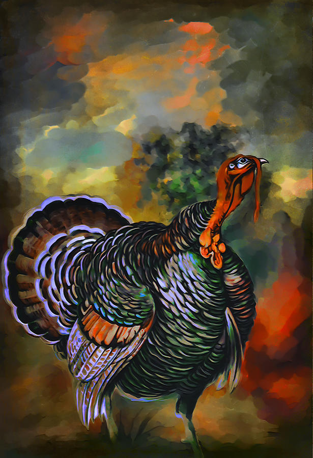Turkey  Painting by Andrzej Szczerski