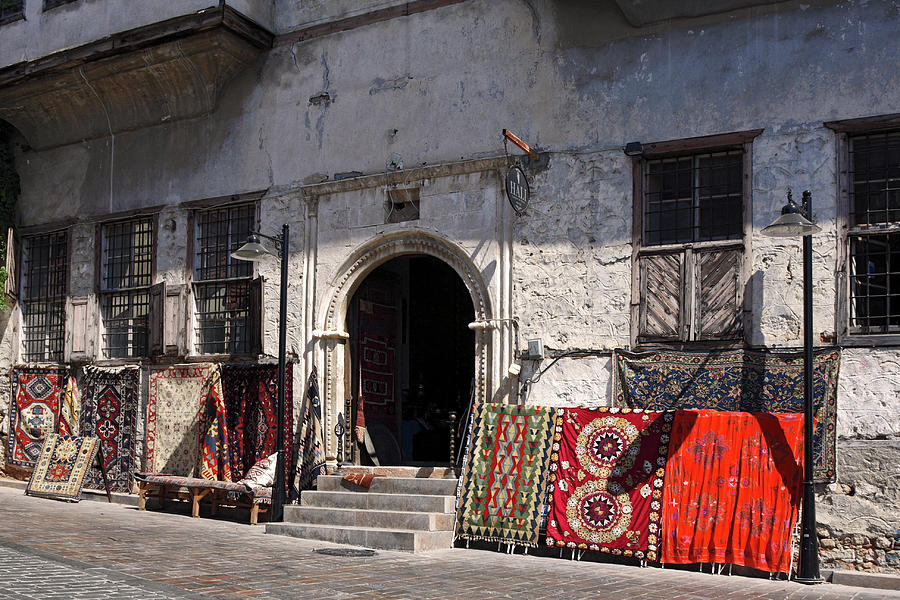 Turkish Carpet Shop Photograph by Sally Weigand