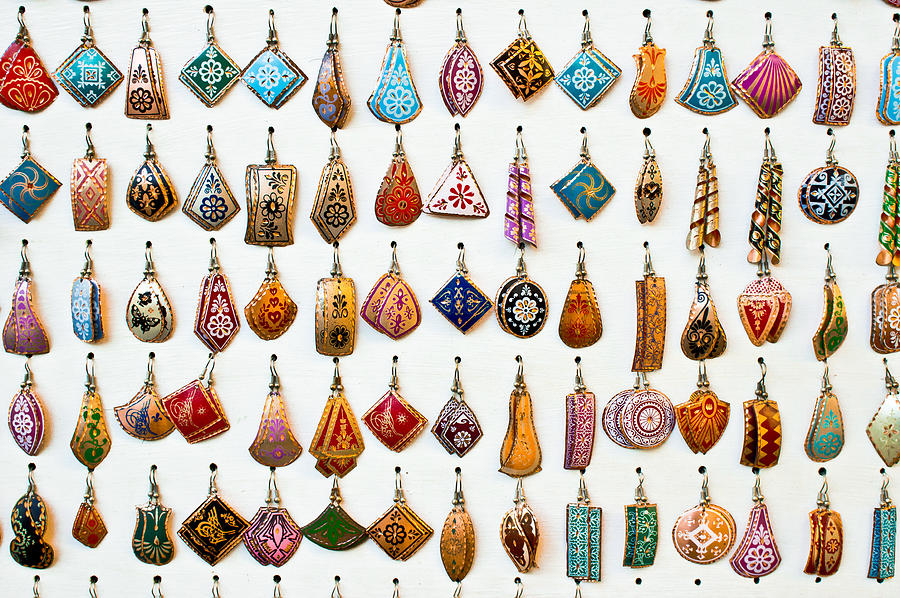 Turkish earrings Photograph by Tom Gowanlock