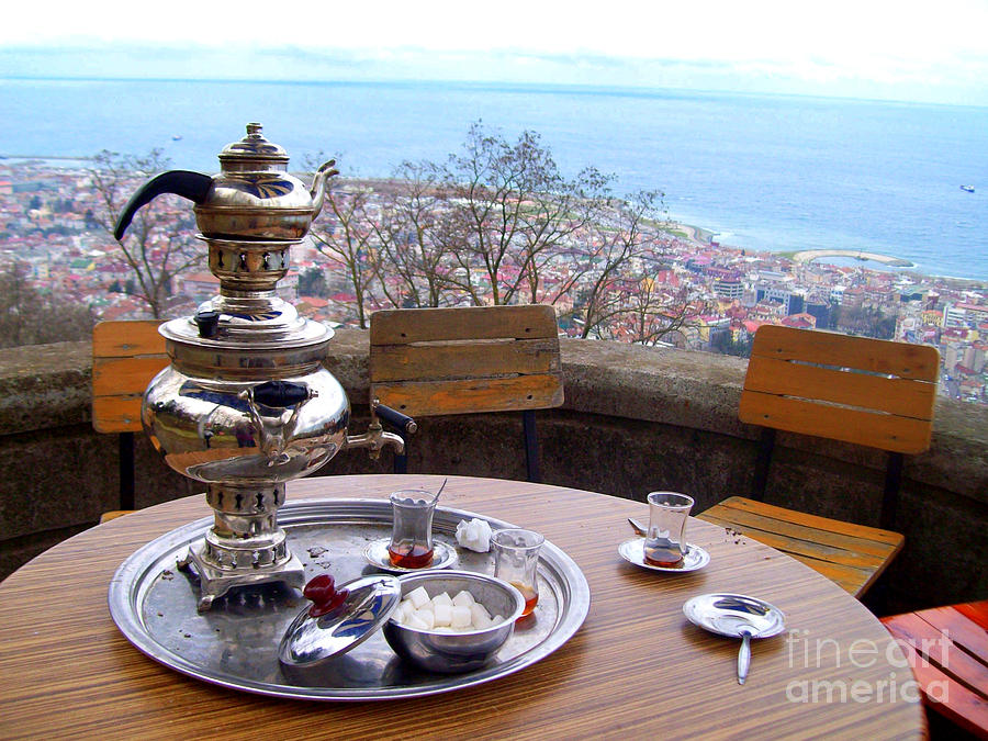 Turkish Tea on the Black Sea Photograph by Lou Ann Bagnall