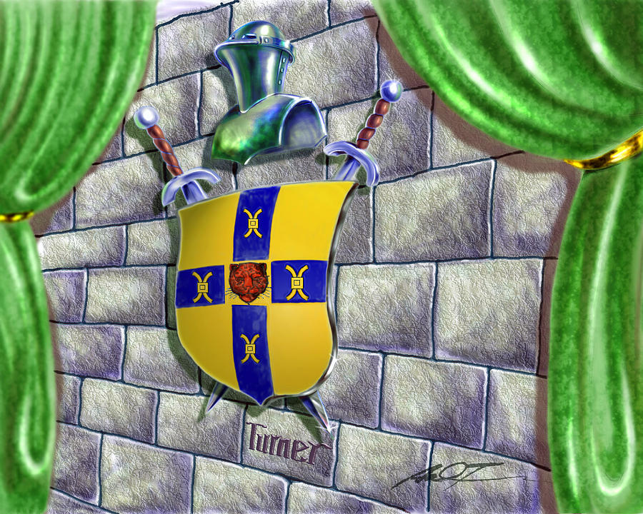 Turner Family Crest Painting by Dale Turner
