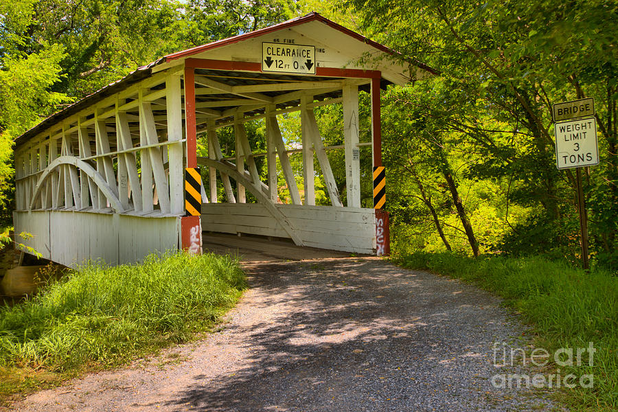 Turners Covered Bridge Of Bedford County Photograph by Adam Jewell