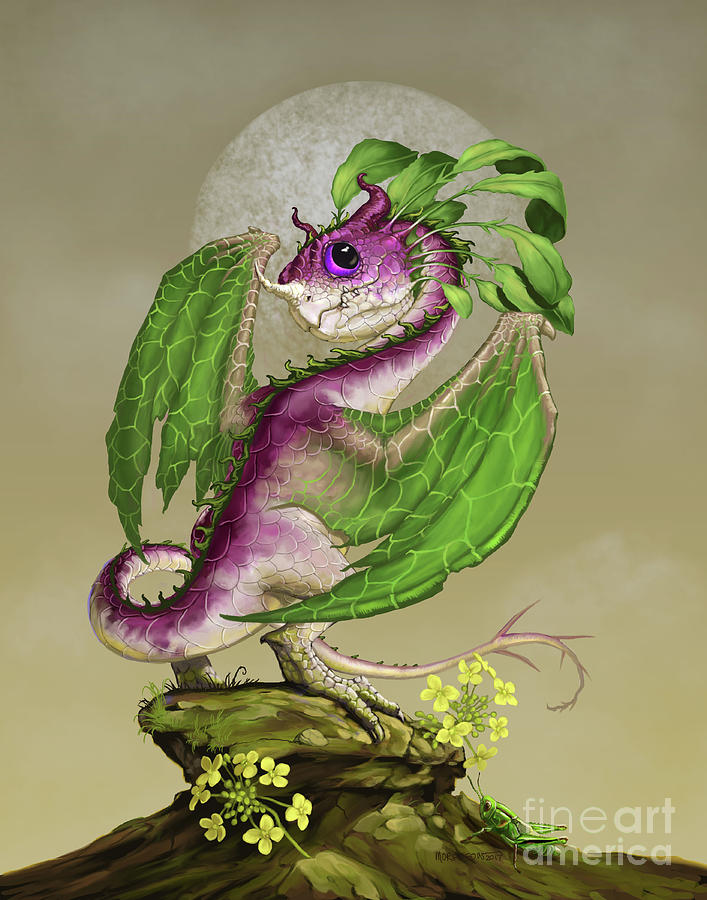Dragon Digital Art - Turnip Dragon by Stanley Morrison