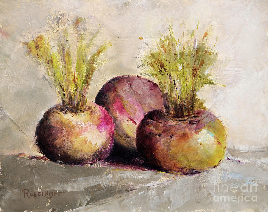 Turnips Painting - Turnips by Cindy Roesinger Turnips Painting - Turnips by Cindy Roesinger