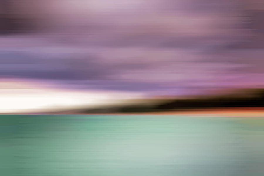Turquoise Waters Blurred Abstract Photograph