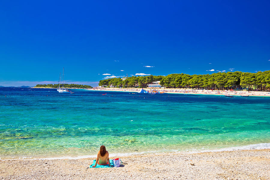 Turquoise Adriatic beach in Primosten Photograph by Brch Photography