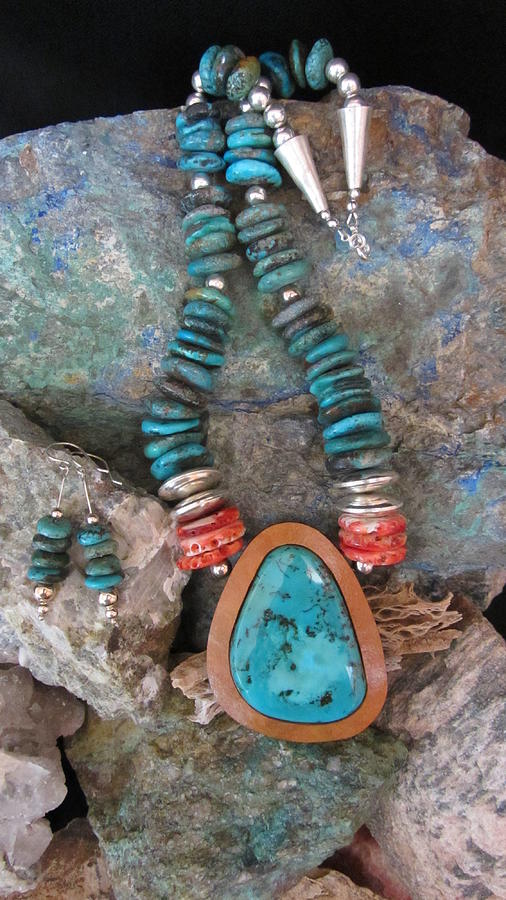 D162Turquoise and Spiny Oyster Shell Jewelry by Barbara Prestridge ...