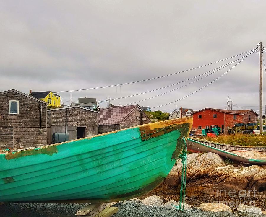 Turquoise Boat Photograph by Mary Capriole