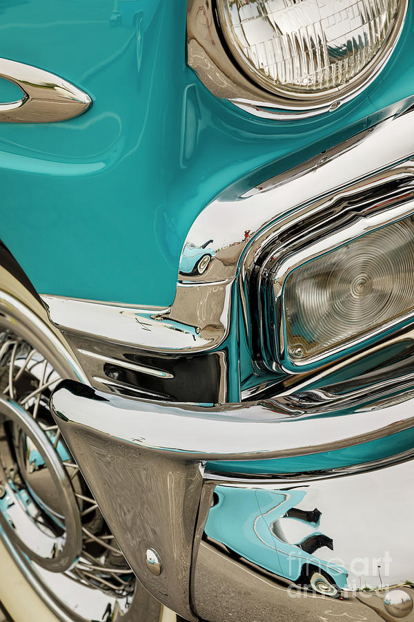 Turquoise Chevy Photograph by Dennis Hedberg