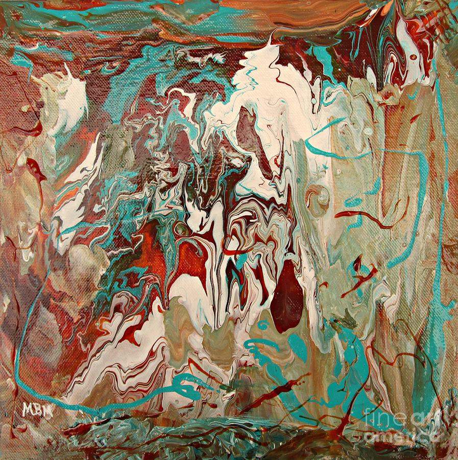 Turquoise Dreams Painting by Mary Mirabal