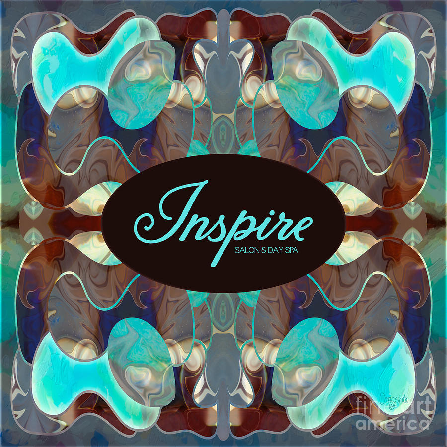 Turquoise Imagination Abstract Tote Bag Art by Omashte Digital Art by Omaste Witkowski