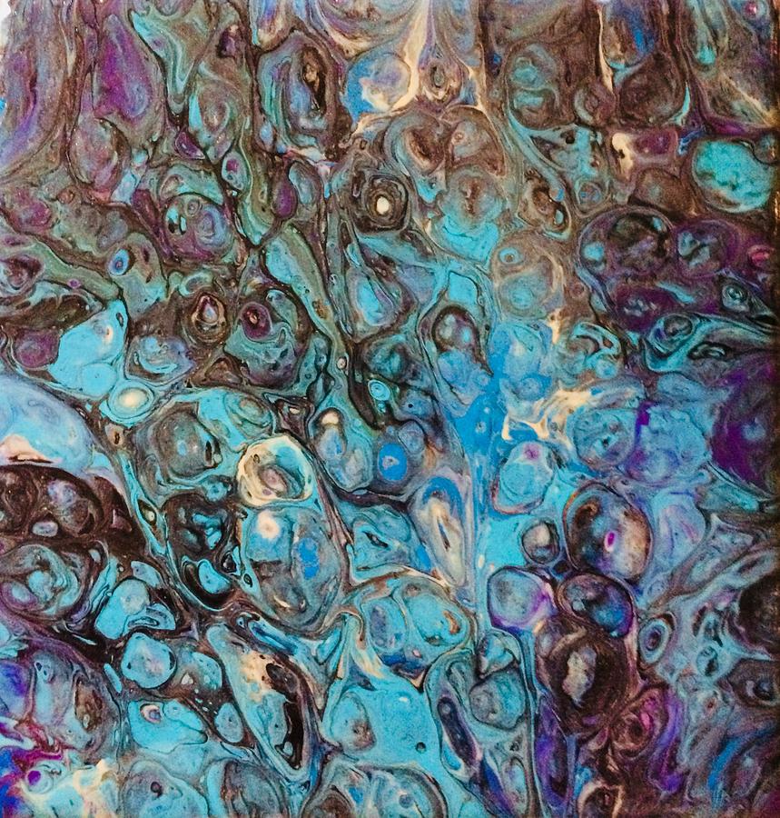 Turquoise Intrigue Mixed Media by Holly Winn Willner
