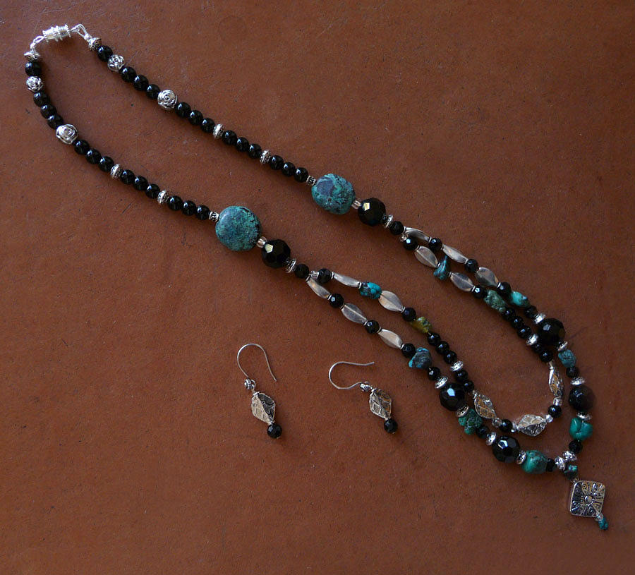 Turquoise Necklace And Earrings Jewelry by Joan Jones