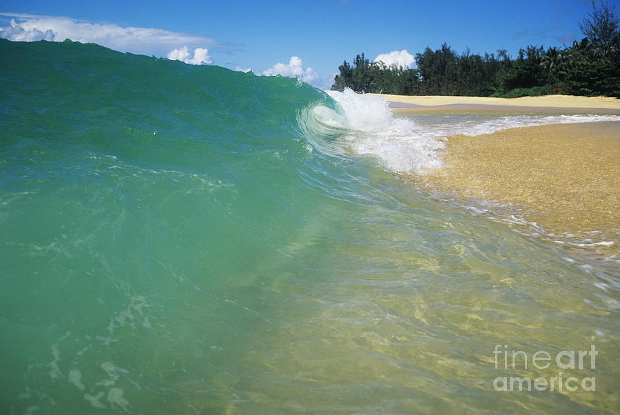 Turquoise North Shore Wave Photograph by Vince Cavataio - Printscapes