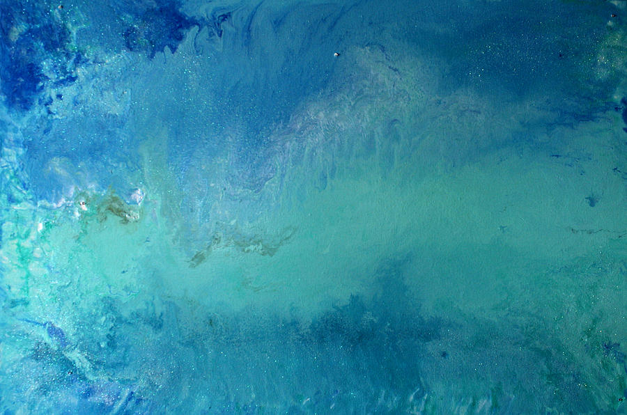 Turquoise Ocean Painting by Alma Yamazaki