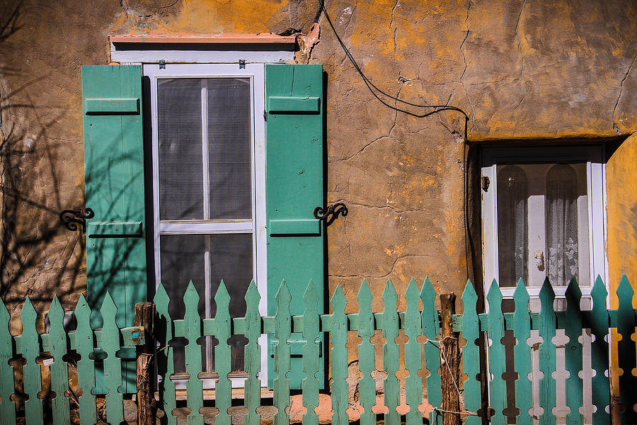 Turquoise Picket Fence Photograph by Juli Ellen
