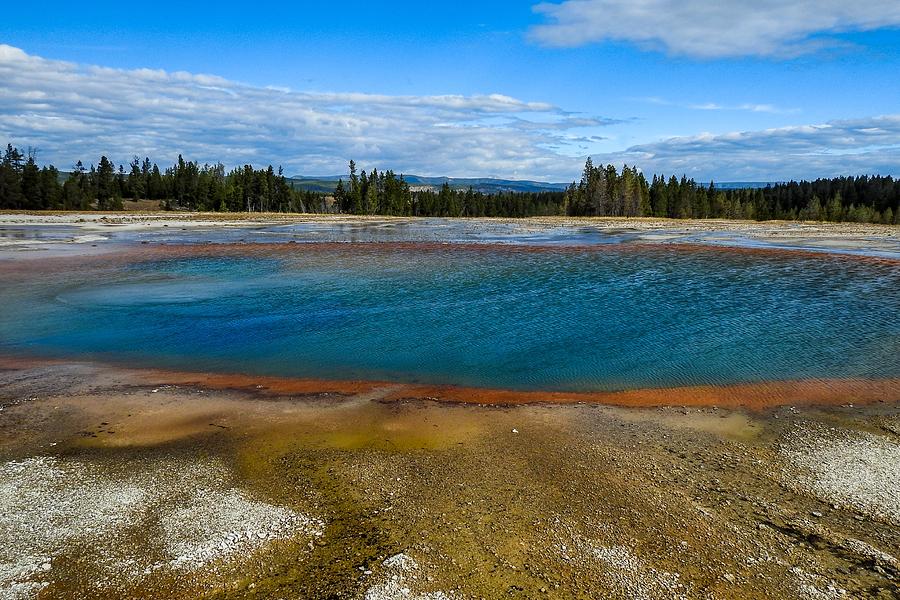 Turquoise Pool in Yellowstone Photograph by Marilyn Burton