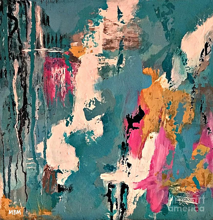 Turquoise Reflections no. 1 Painting by Mary Mirabal
