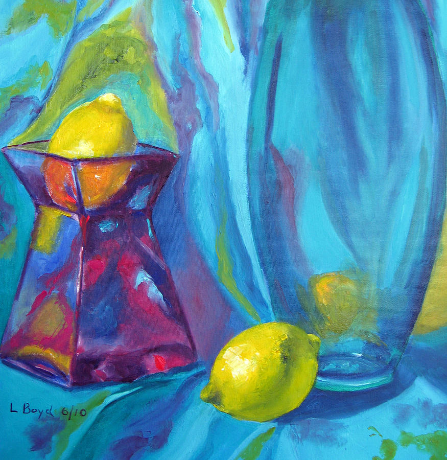 Turquoise Painting by Lisa Boyd
