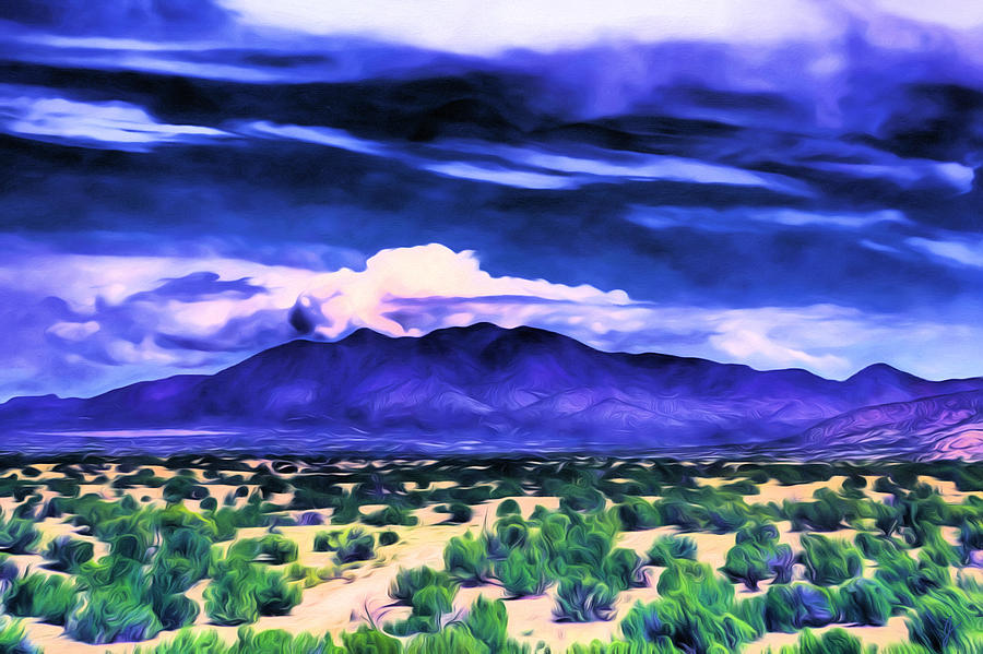 Turquoise Trail Painting by Jim Buchanan