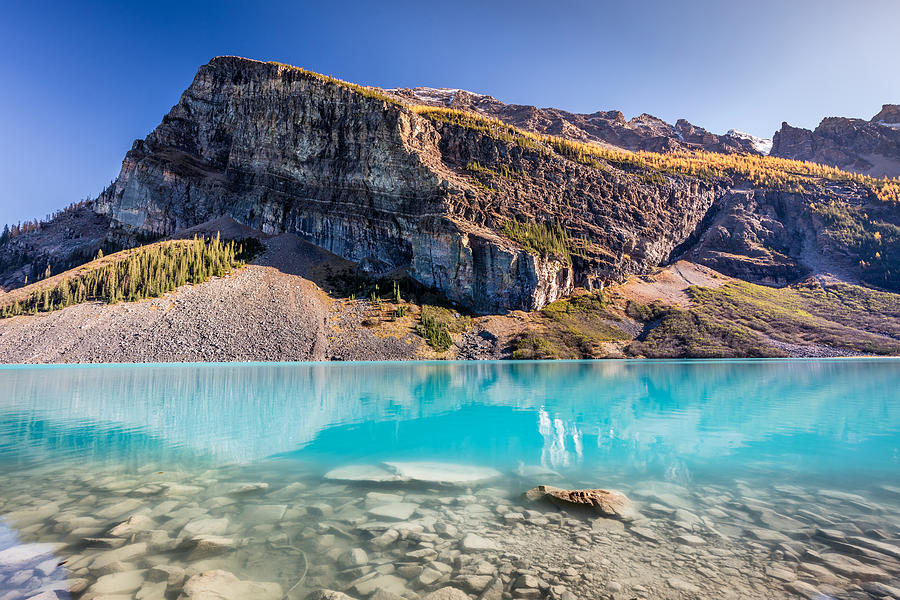 Turquoise water of the scenic Lake Louise Photograph by Pierre Leclerc Photography