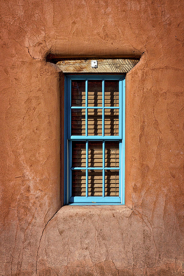 Turquoise Window - Santa Fe Photograph by Stuart Litoff