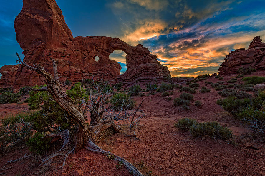 Arches National Park Photograph - Turret Arch At Sunset by Rick Berk