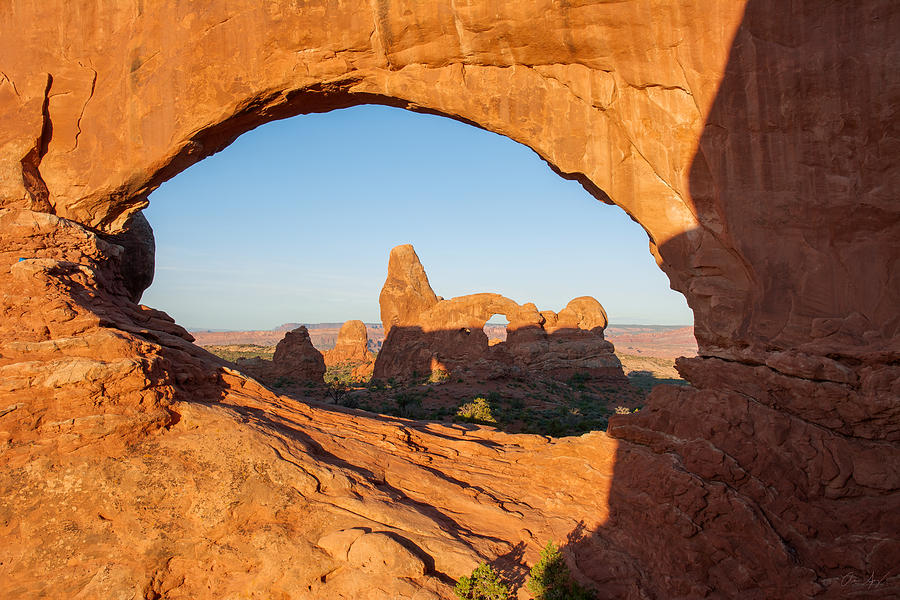 Turret Arch Through North Window Photograph by Aaron Spong