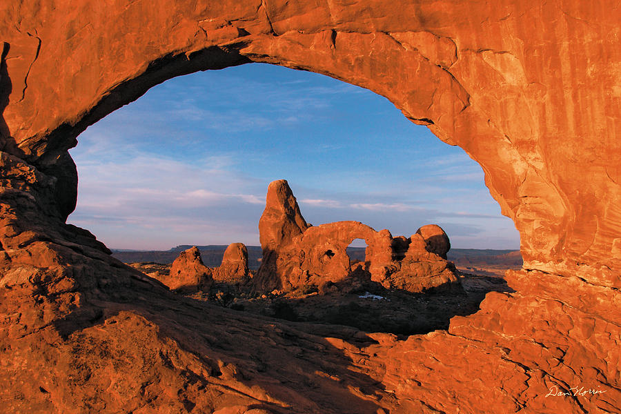 Turret Arch Through The North Window Photograph by Dan Norris