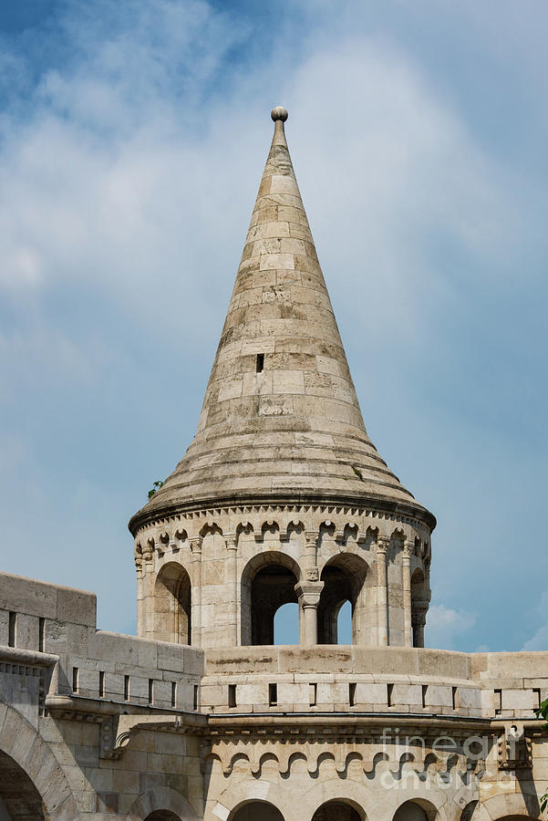 Turret in Fisherman Bastion Photograph by Bob Phillips