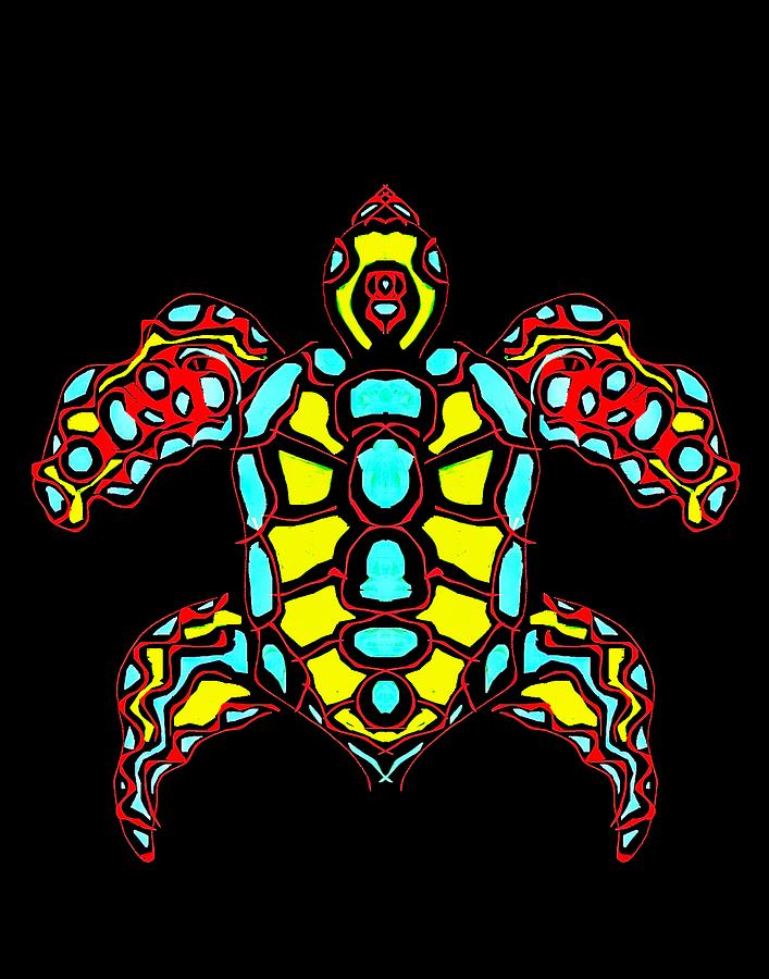 Turtle abstract 1 Digital Art by Fernando Poluakan Fine Art America
