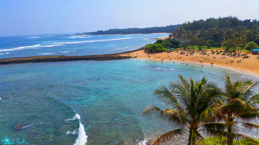 Paradise Photograph - Turtle Bay Lagoon by Michael Rucker