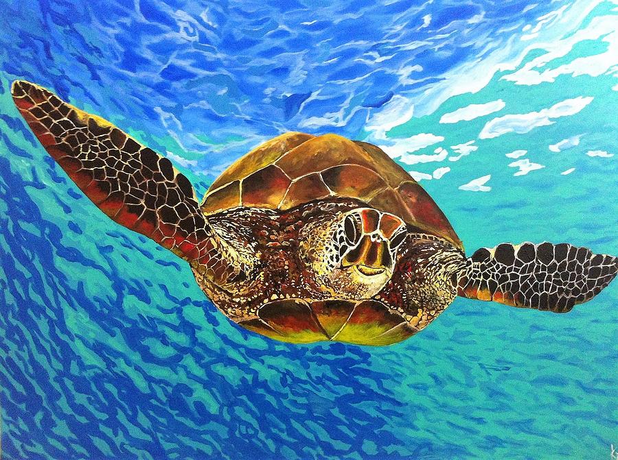 Turtle Painting by Katy Gilbert - Fine Art America