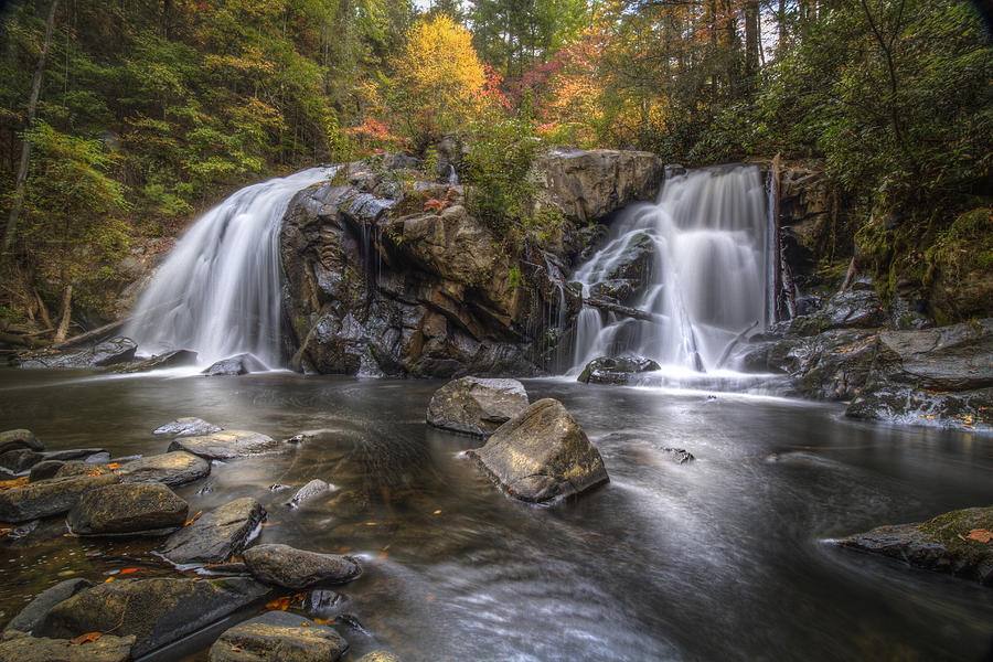 Fall Photograph - Turtletown Falls by Debra and Dave Vanderlaan
