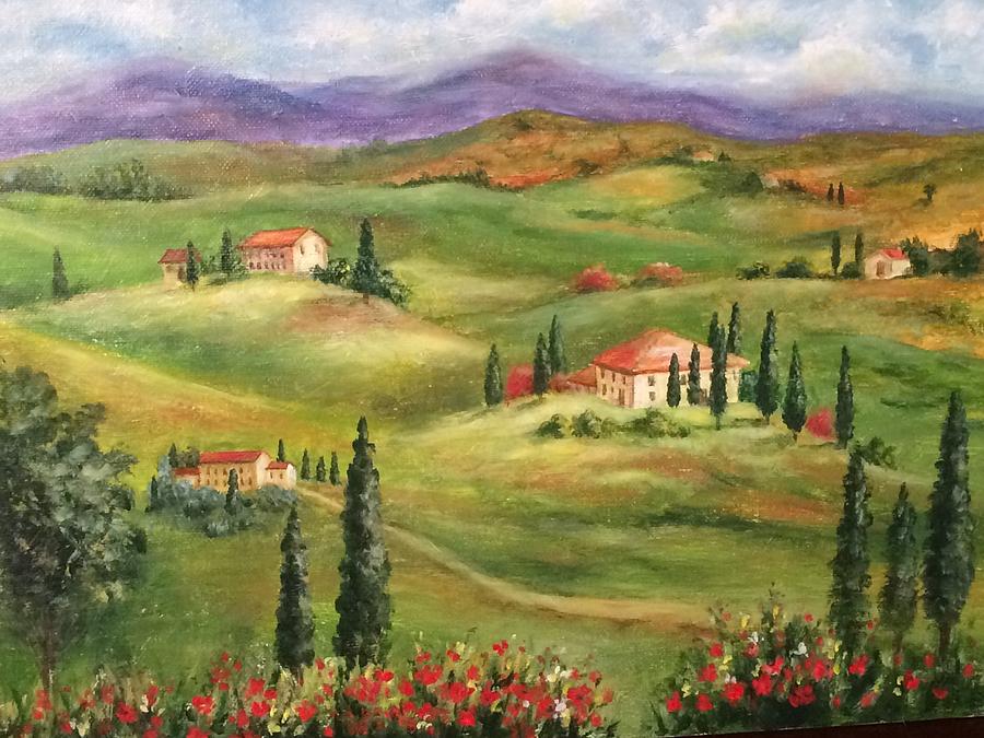 Tusany Valley Painting by Arlene Newman - Fine Art America