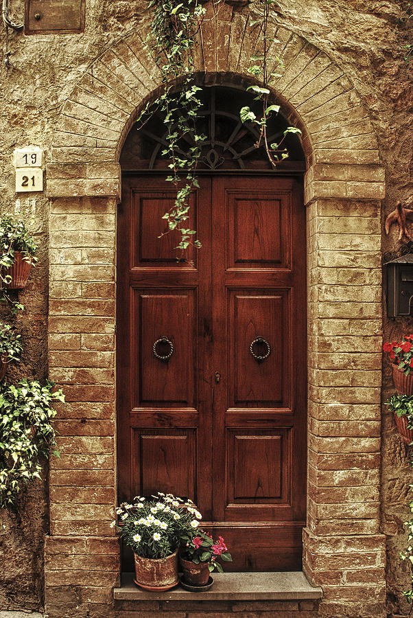 Tuscan Photograph - Tuscan Door by Andrew Soundarajan