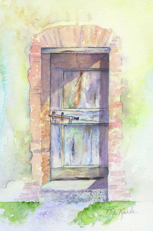 Tuscan Doorway Painting by Marsha Karle