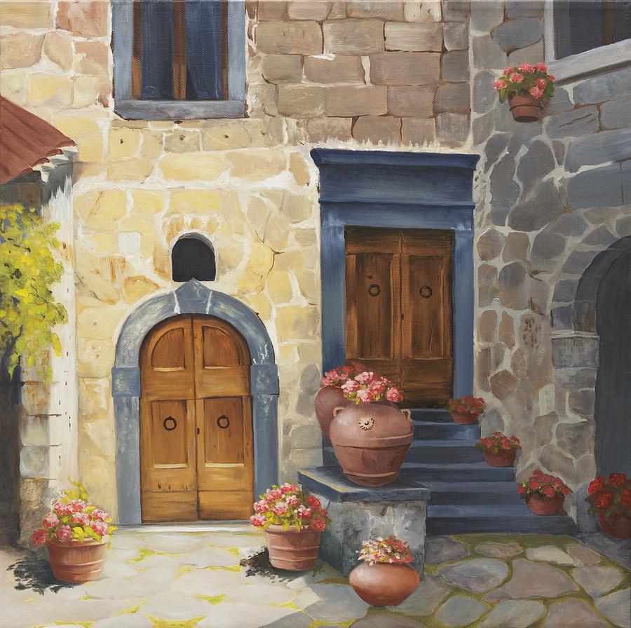 Tuscan Double Doors, Bagnoregio Painting