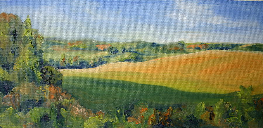 Landscape Painting - Tuscan Field by Martha Layton Smith