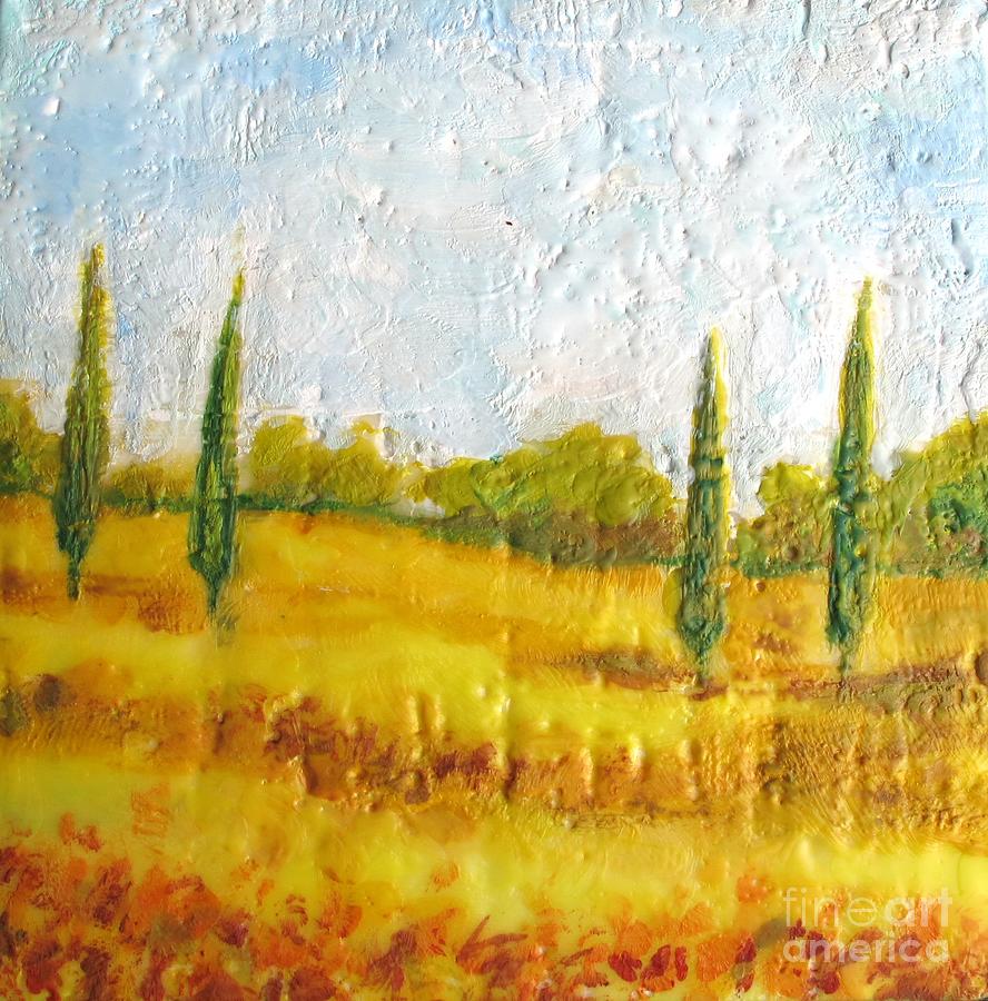 Tuscan Field Painting by Christine Chin-Fook