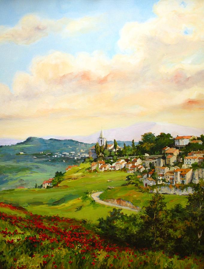Tuscan landscape Painting by Tigran Ghulyan