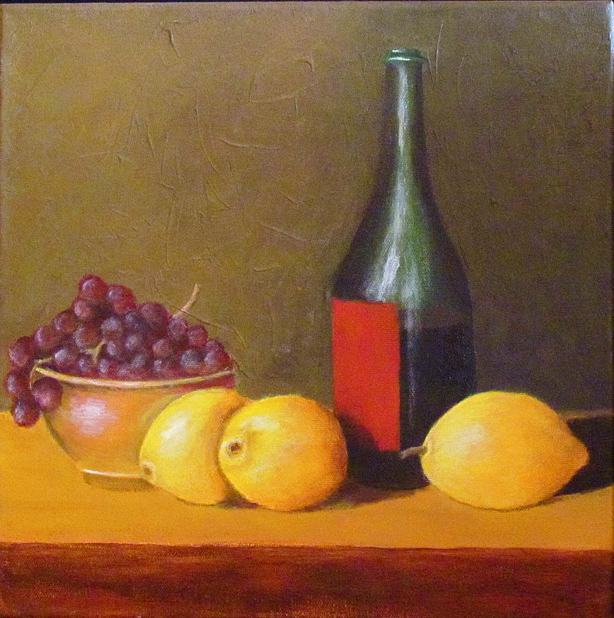 Still Life Painting - Tuscan lemons by Wayne Kivi