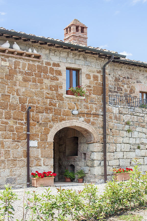 Tuscan Old Stone Building Photograph by Sally Weigand